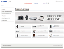 Tablet Screenshot of exilm.casio.com